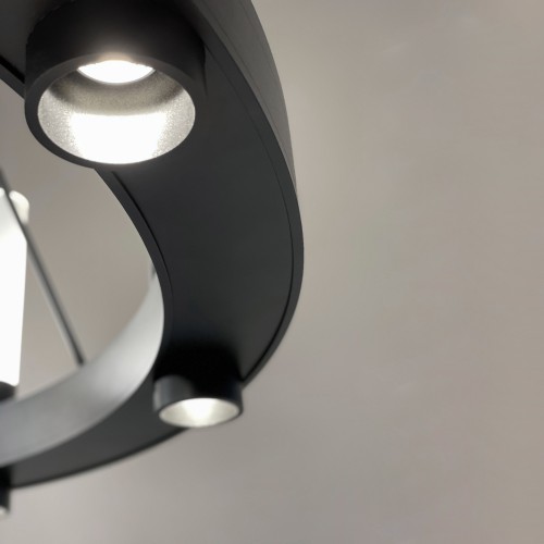 The optional downlights have 25-degree optics standard and are recessed in a machined bezel that minimize glare.