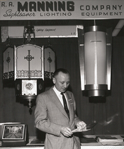 R.A. Manning at lighting show